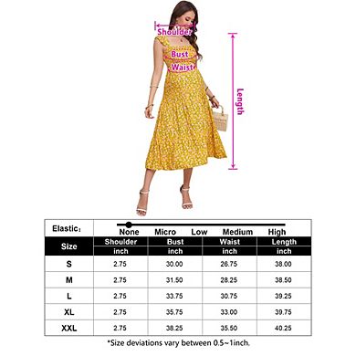 Women's Square Neck Smocked Maternity Flutter Sleeve Summer Maxi Dress
