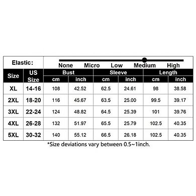 Plus Size Women's Pants - V-Neck Tiered Pants with Bell Sleeves and Waist Tie 7X