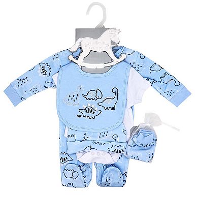 Baby Boys Dinosaur 5 Pc Layette Gift Set