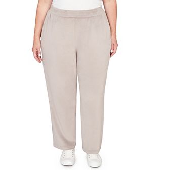 Plus Size Alfred Dunner Luxe Double Knit Short Length Pants