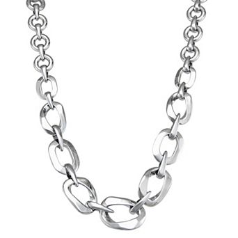 Simply Vera Vera Wang Silver Tone Link Collar Necklace