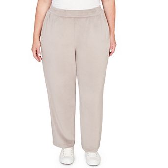Plus Size Alfred Dunner Luxe Double Knit Average Length Pants