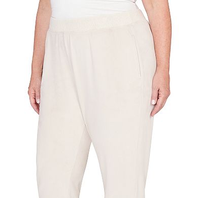 Plus Size Alfred Dunner Soft Luxe Knit Joggers