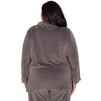 Plus Size Alfred Dunner Luxe Cowl Neck Top