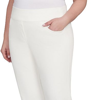Plus Size Alfred Dunner Allure Fit Flat Front Corduroy Short Length Pants