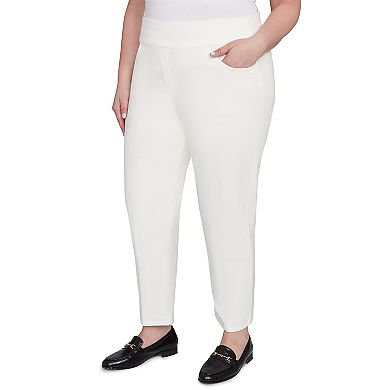 Plus Size Alfred Dunner Allure Fit Flat Front Corduroy Short Length Pants