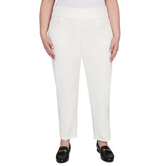 Plus Size Alfred Dunner Allure Fit Flat Front Corduroy Average Length Pants