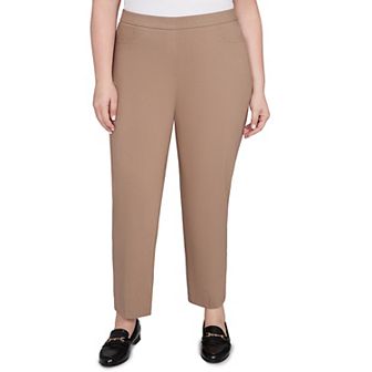 Plus Size Alfred Dunner Smooth Front Easy Fit Average Length Pants