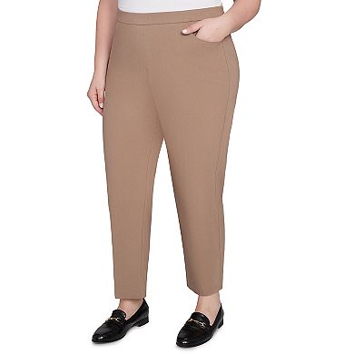 Plus Size Alfred Dunner Smooth Front Easy Fit Average Length Pants