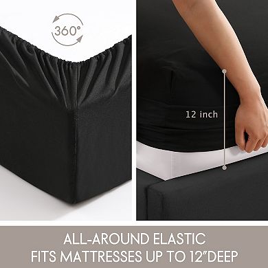 ELLE Embroidered Sheet Set with Pillowcases