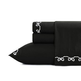 ELLE Embroidered Sheet Set with Pillowcases