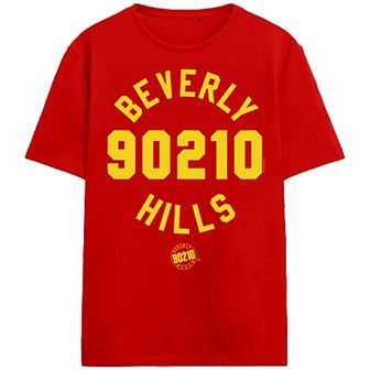 Men's Beverly Hills 90210 Collegiate Text Graphic Tee