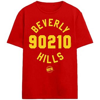 Men's Beverly Hills 90210 Collegiate Text Graphic Tee