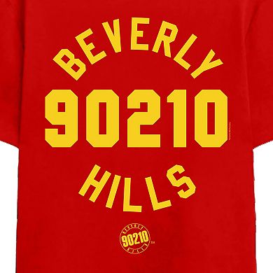 Men's Beverly Hills 90210 Collegiate Text Graphic Tee