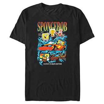 Big & Tall Nickelodeon SpongeBob Fastest In Bikini Bottom Graphic Tee