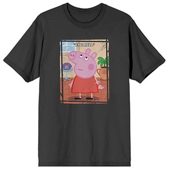 Men's Peppa Pig Eye Roll Graphic Tee