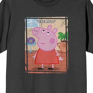 Men's Peppa Pig Eye Roll Graphic Tee