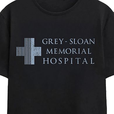 Men's Grey's Anatomy Grey-Sloan Memorial Hospital Logo Graphic Tee