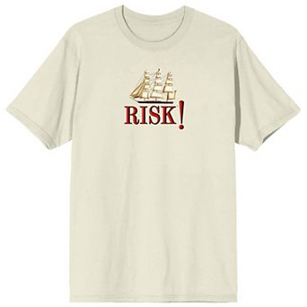 Men's Risk Brigantine Ship Logo Graphic Tee