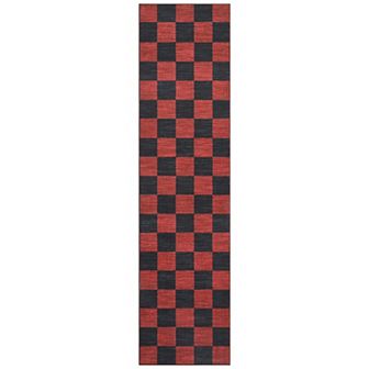 Garvee Christmas Area Rug - Classic Checkered Pattern Ultra-Thin Washable Holiday Floor Decor Mat