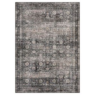 Garvee Vintage Machine Washable Non Slip Area Rug for Living Room Soft Low Pile Rug for Home Decor