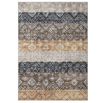 Garvee Modern Colorful Machine Washable Non Slip Area Rug Stain Resistant Low Pile Rug for Bedroom