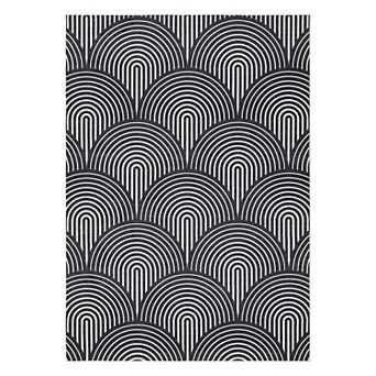 Garvee Modern Geometric Soft Machine Washable Area Rug Non Slip Carpet for Living Room Kitchen