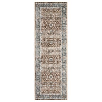 Garvee Vintage Machine Washable Area Rug Non Slip Non Shedding Rug for Living Room Bedroom Kitchen