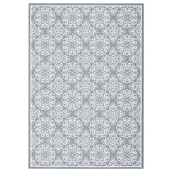 Garvee Modern Floral Washable Non Slip Area Rugs Stain Resistant Non Shedding Rug for Indoor use
