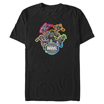 Big & Tall Marvel Energized Heroes Graphic Tee