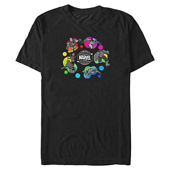 Big & Tall Marvel Colorful Heroes Graphic Tee