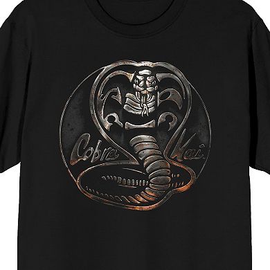 Men's Cobra Kai Steel Cobra Logo Graphic Tee