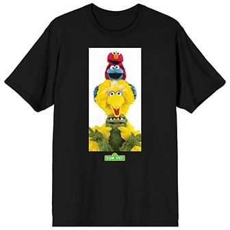 Men's Sesame Street Stacked Group Graphic Tee