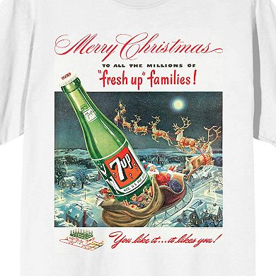 Men's 7UP Merry Christmas Graphic Tee