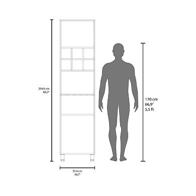 Attica 80" High Double Cabinet Kitchen Pantry , Storage Cabinet, Six Spice Cubbies And Four Shelves.