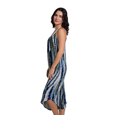 Women's J. Valdi Striped Jumpsuit Swim Cover-Up