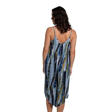 Women's J. Valdi Striped Jumpsuit Swim Cover-Up