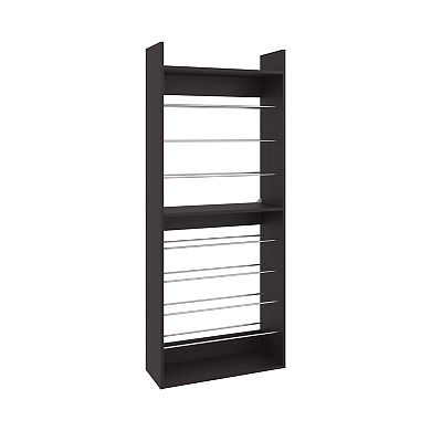 Ronald 10-Tier Shoe Rack With Slim Vertical Design, Freestanding Footwear Storage