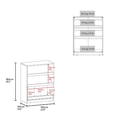 Toby 3-Tier Shoe Rack With Open Shelves Freestanding Shoe Organizer For Entryway Or Closet