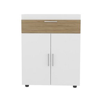 Belton Shoe Rack With Double Doors And Interior Shelves, Freestanding Footwear Storage Cabinet