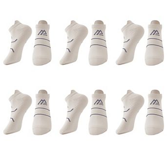 Men's Athletic Ankle Socks 6 pk with Geometric Design
