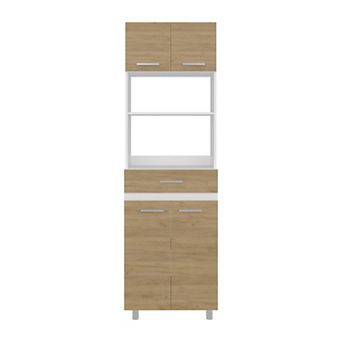 Sicilia Pantry Cabinet Freestanding Kitchen Storage Unit For Food, Dishes, Or Appliances