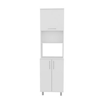Bombona 80" High Double Cabinet Kitchen Pantry, Storage Cabinet, With Six Shelves For Kitchen.
