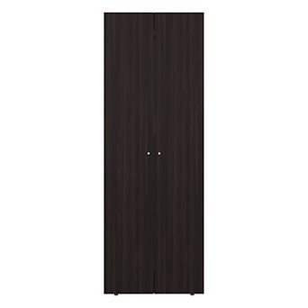 Home 2 Doors Closet System Armoire, Hanging Rod and Storage Shelf, Modern Armoire.