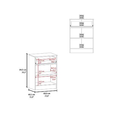 Mayorca Multistorage Pantry Cabinet, One Drawer, Two Interior Shelves