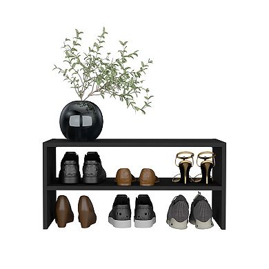 Basic 23" Wide 2-Tier Shelf Stackable Shoe Rack