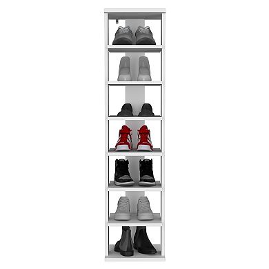 Odesto 48.7" Tall 8-Tier Vertical Shoe Rack, Narrow Shoe Tower For 8 Pairs, Entryway.