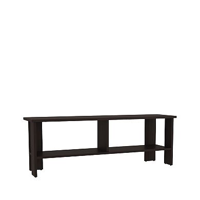 Navia 47" Wide Tv Stand With Two Shelves, For Living Room, Bedroom, Entertainment