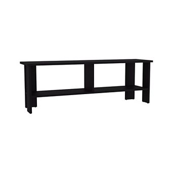Navia 47" Wide Tv Stand With Two Shelves, For Living Room, Bedroom, Entertainment