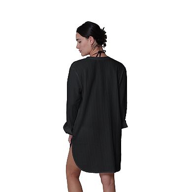 Women's J. Valdi Long Sleeve Shirt Dress